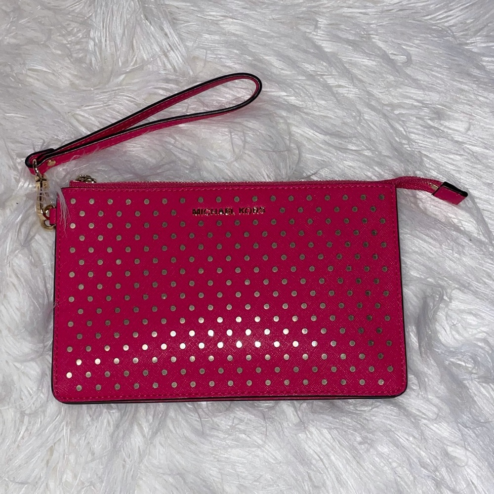 Michael Kors travel Jetsetter clutch wristlet.